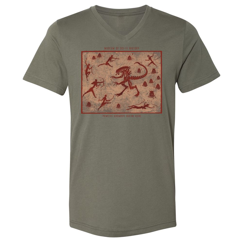 Unisex V-Neck T-Shirt - TM5UC5FG - Military Green - 10