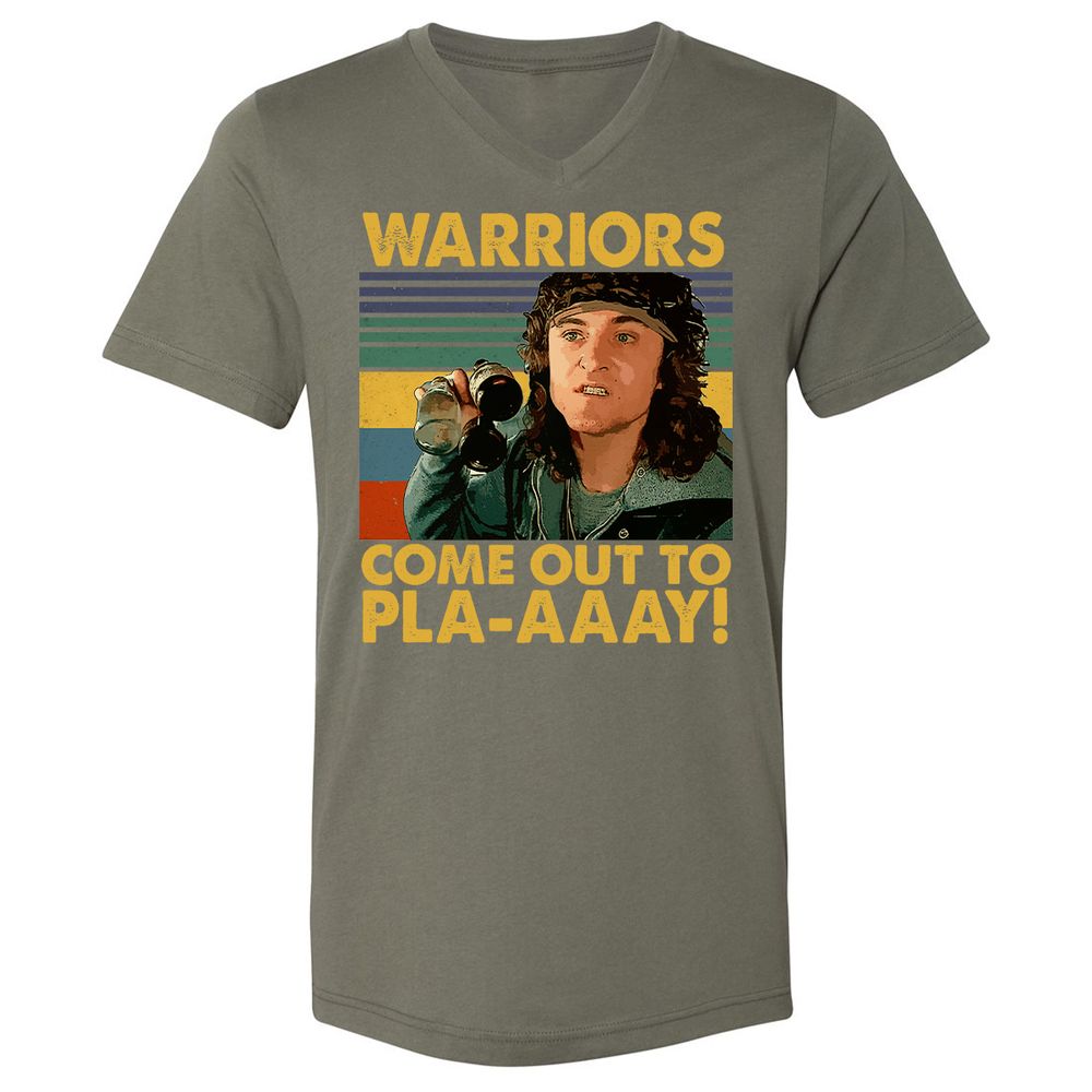 Unisex V-Neck T-Shirt - H14185QN - Military Green - 10