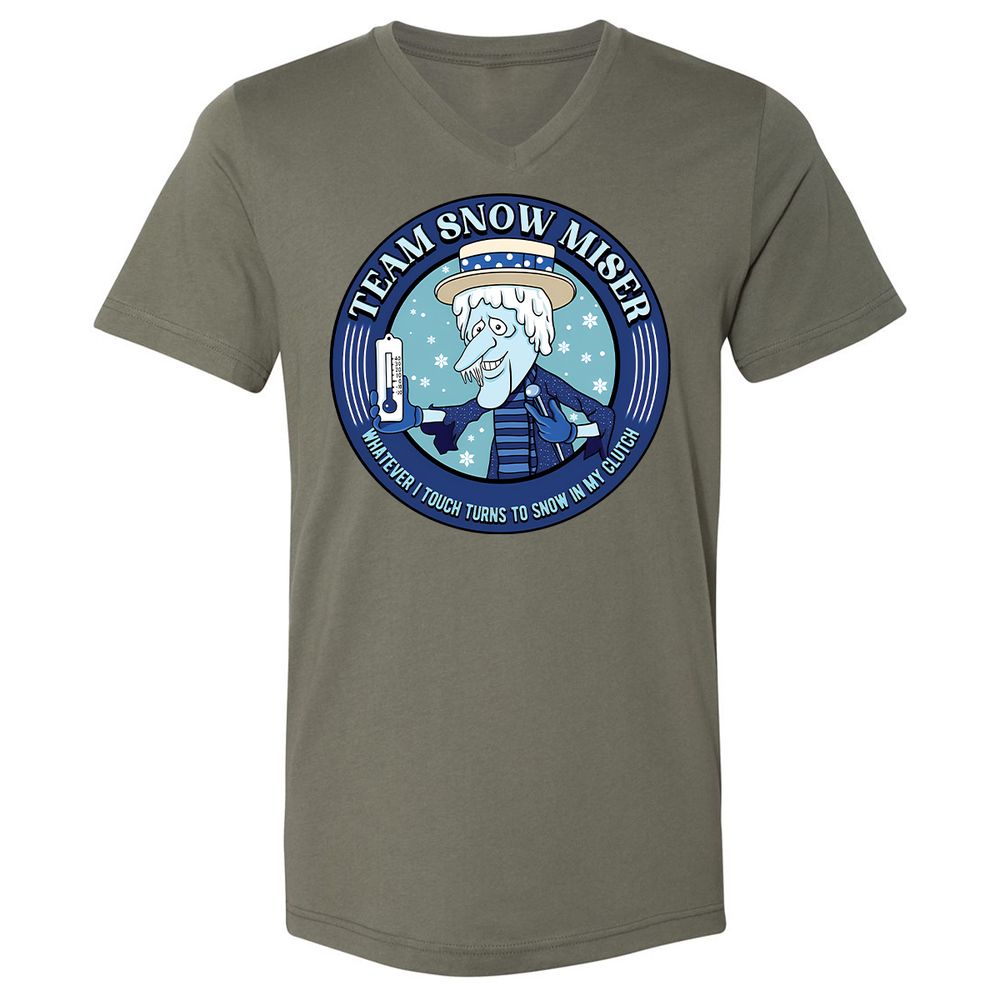 Unisex V-Neck T-Shirt - BW49SU5H - Military Green - 10