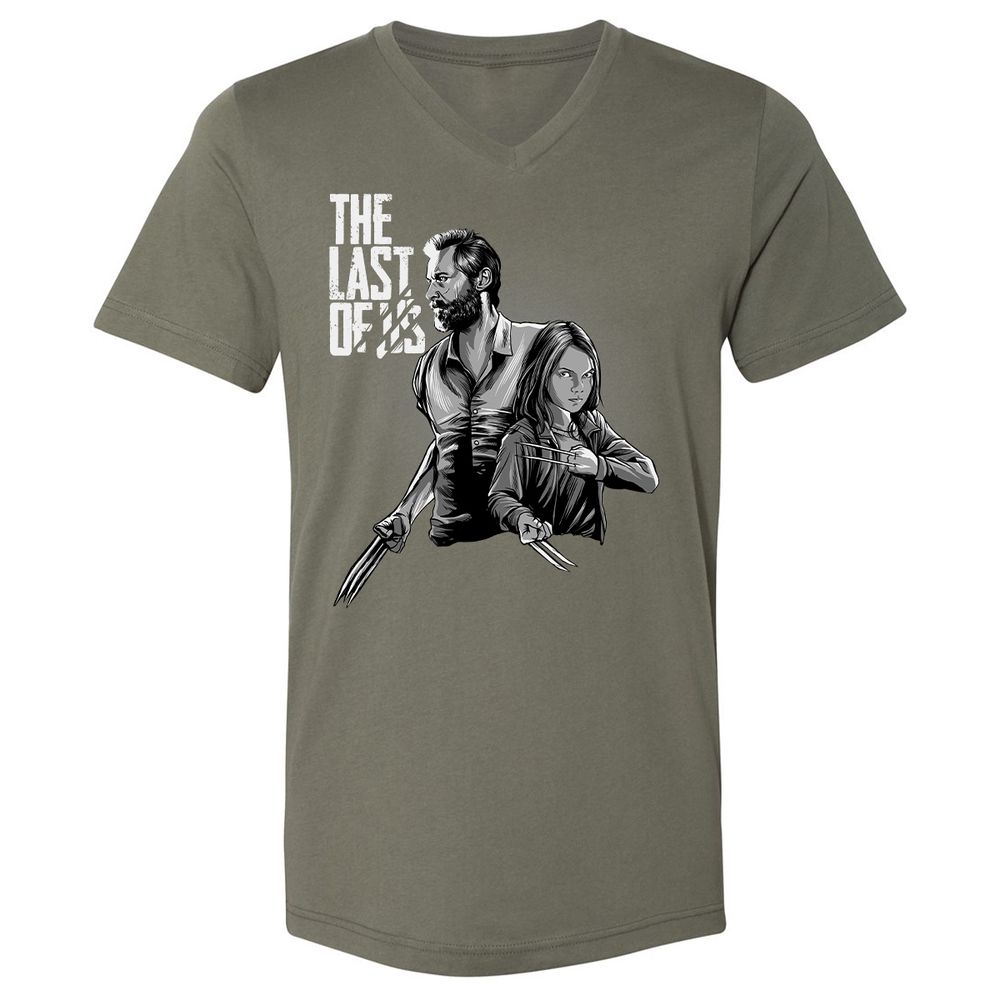 Unisex V-Neck T-Shirt - FH7VX7VY - Military Green - 10