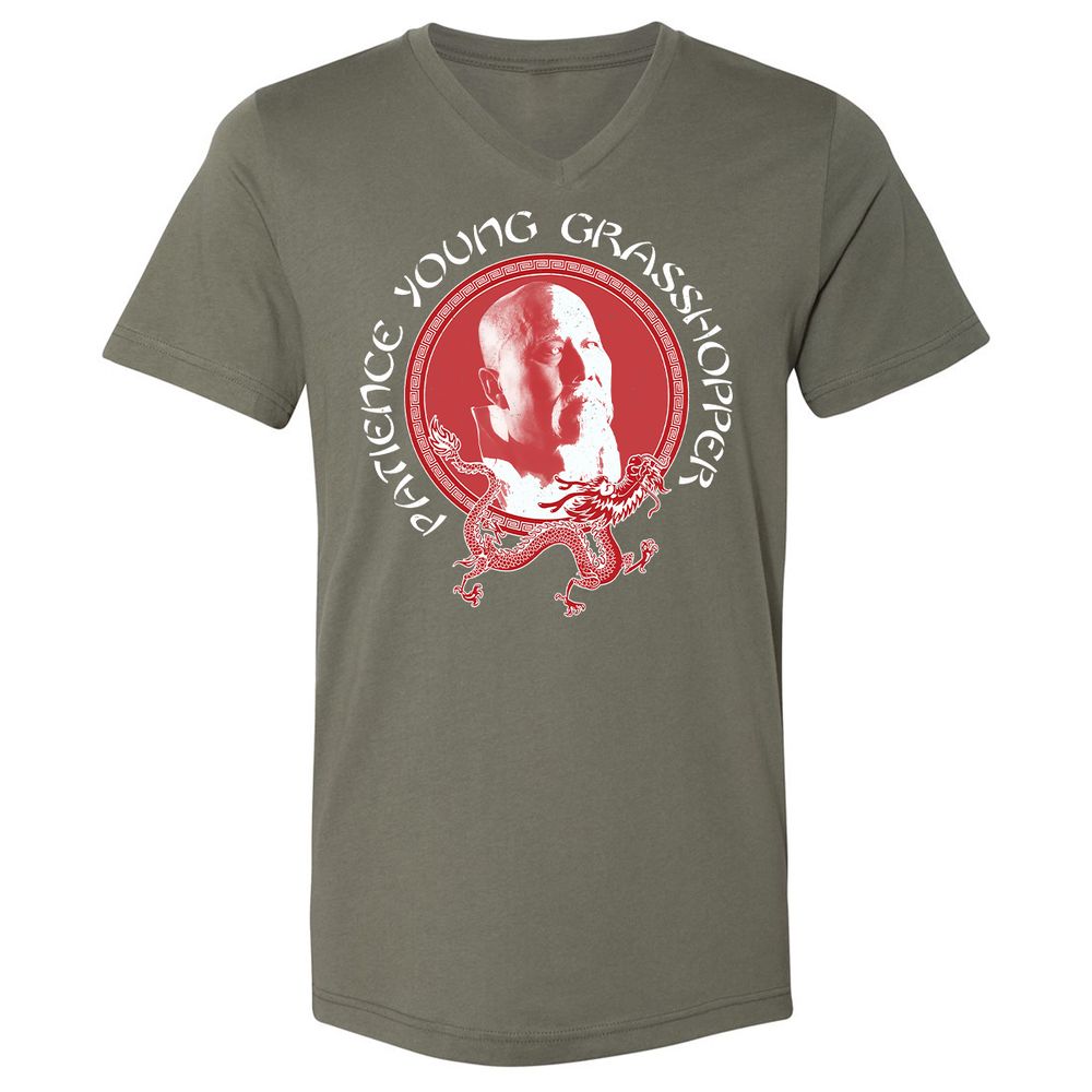 Unisex V-Neck T-Shirt - B97P5EHN - Military Green - 10
