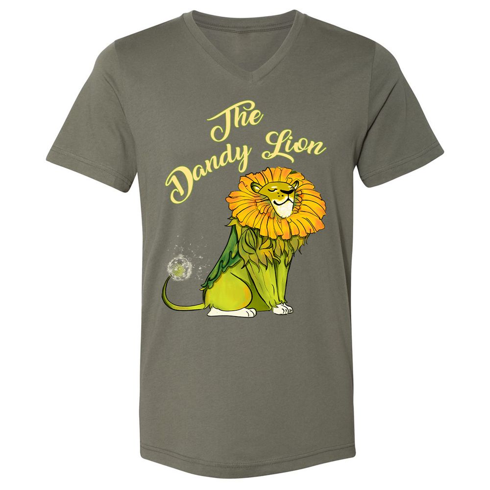 Unisex V-Neck T-Shirt - RH3UG85U - Military Green - 10