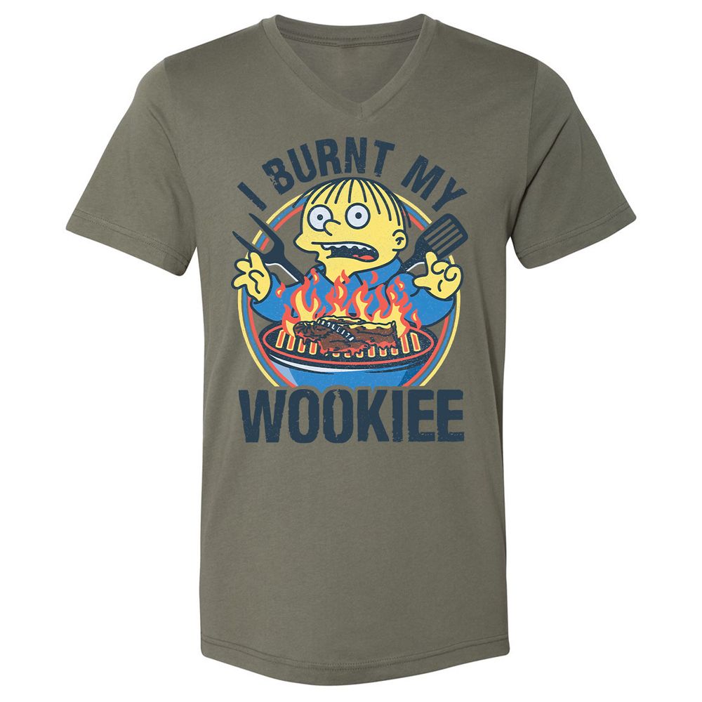 Unisex V-Neck T-Shirt - ZXZYFEE9 - Military Green - 10