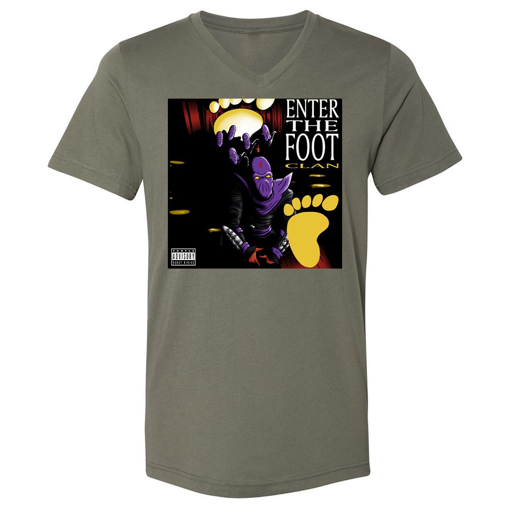 Unisex V-Neck T-Shirt - 2E83CY24 - Military Green - 10