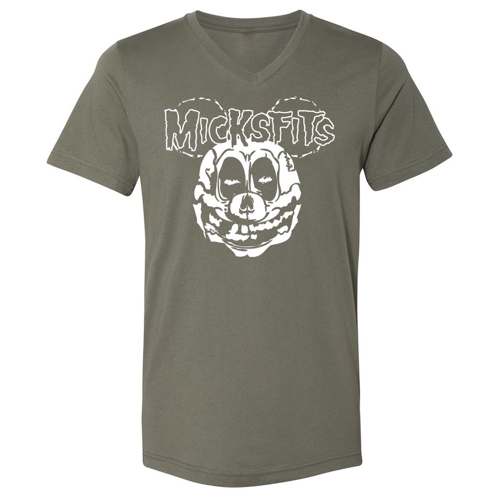 Unisex V-Neck T-Shirt - 1S1WN6DR - Military Green - 10