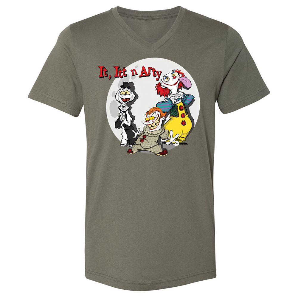 Unisex V-Neck T-Shirt - 2QXVT9FX - Military Green - 10