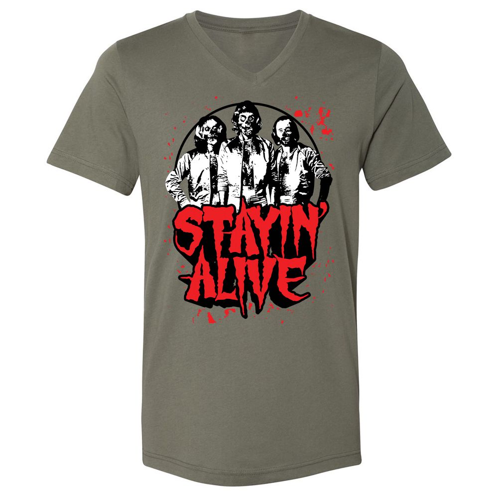 Bee Gees Stay Alive - Military Green - 10