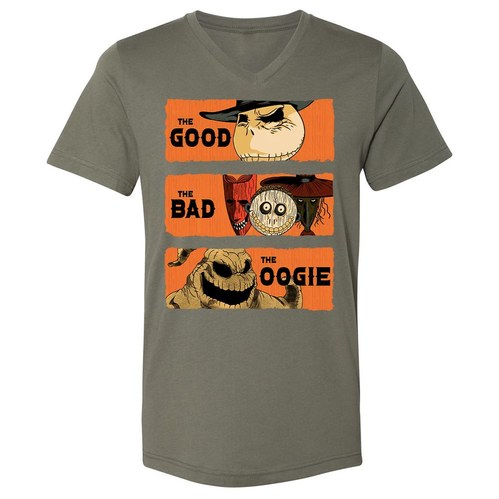 Unisex V-Neck T-Shirt - D9T9E26E - Military Green - 10