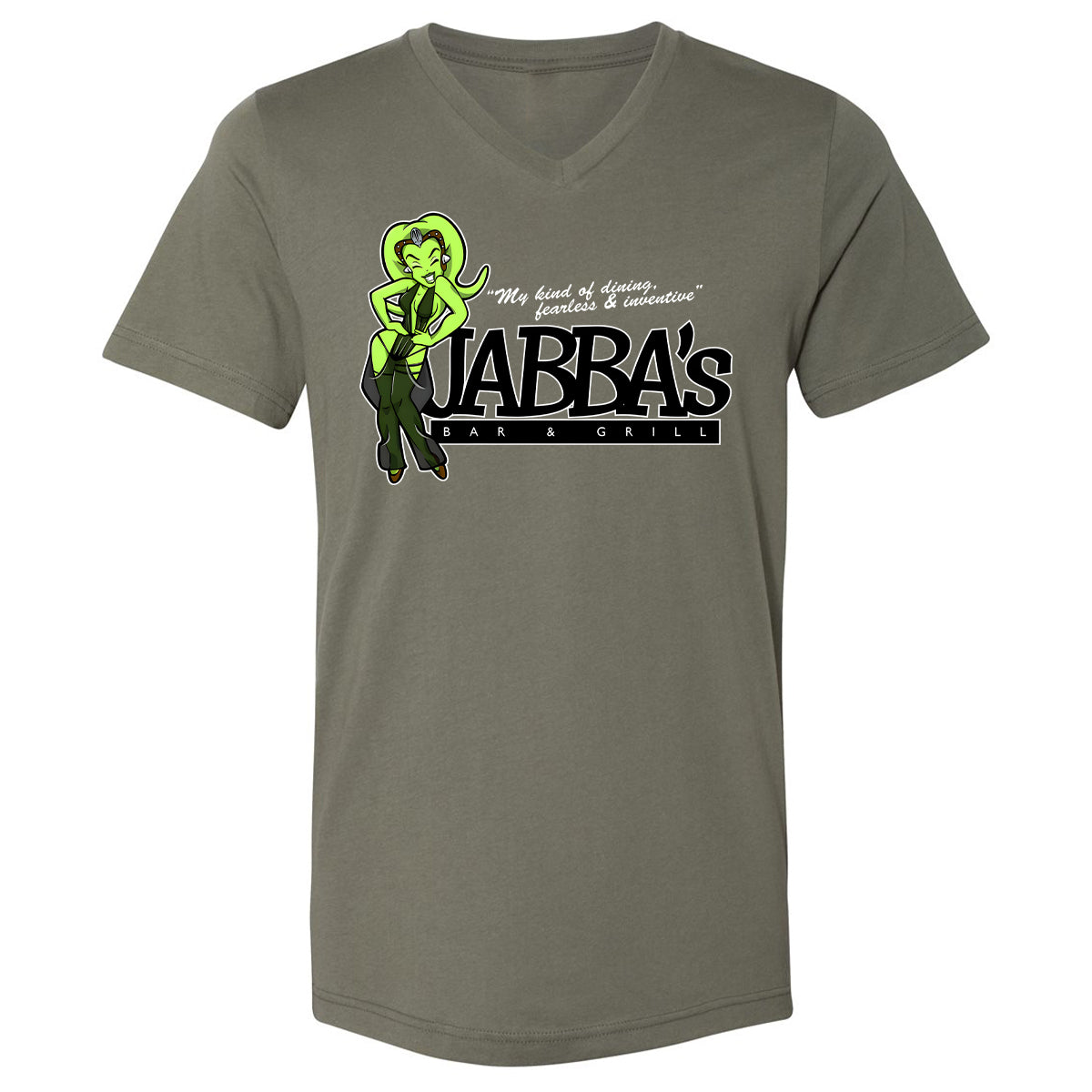 Unisex V-Neck T-Shirt - XS9CRC43 - Military Green - 10