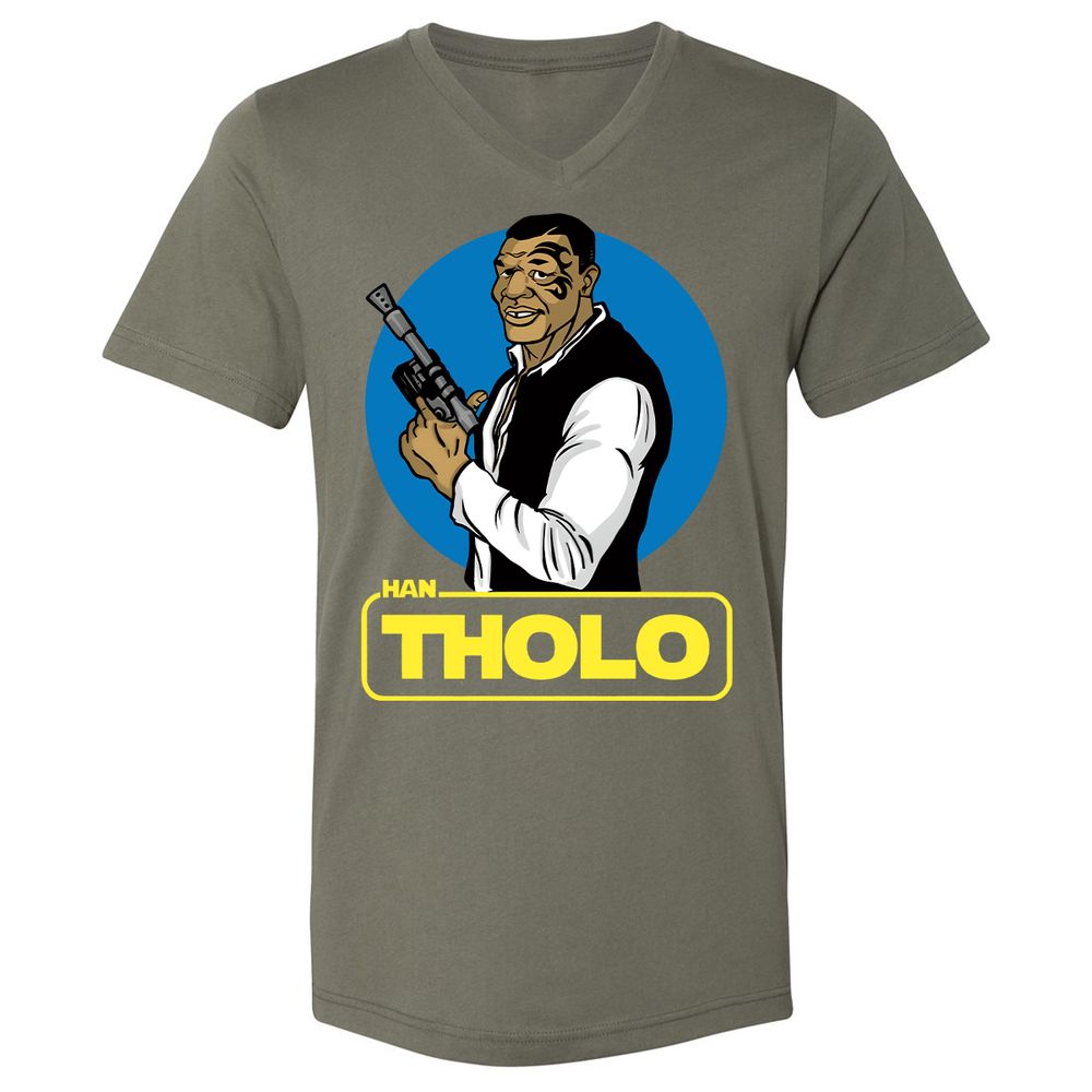 Unisex V-Neck T-Shirt - 674SR69E - Military Green - 10