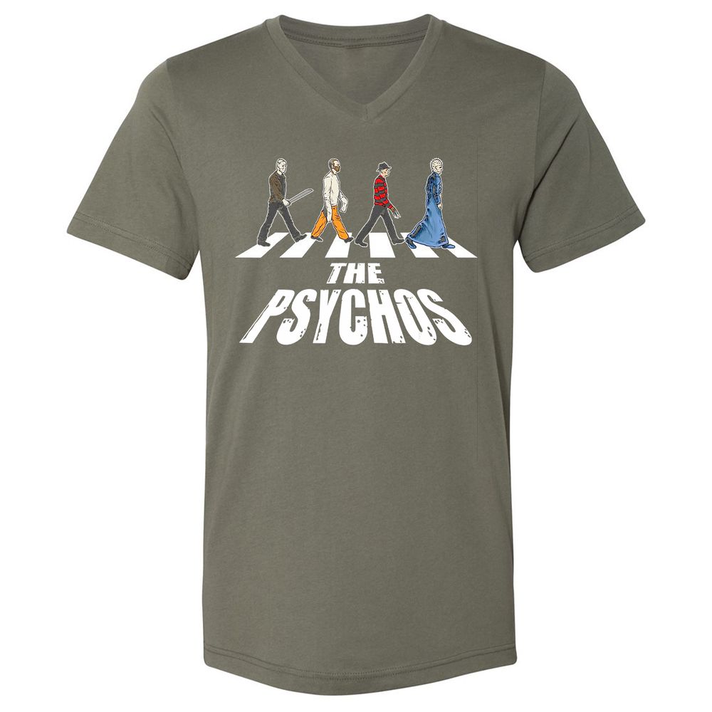 Unisex V-Neck T-Shirt - LGDAVV2B - Military Green - 10
