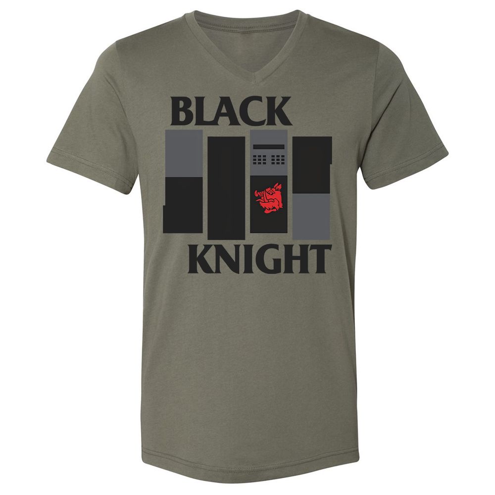 Unisex V-Neck T-Shirt - U84RCR2P - Military Green - 10