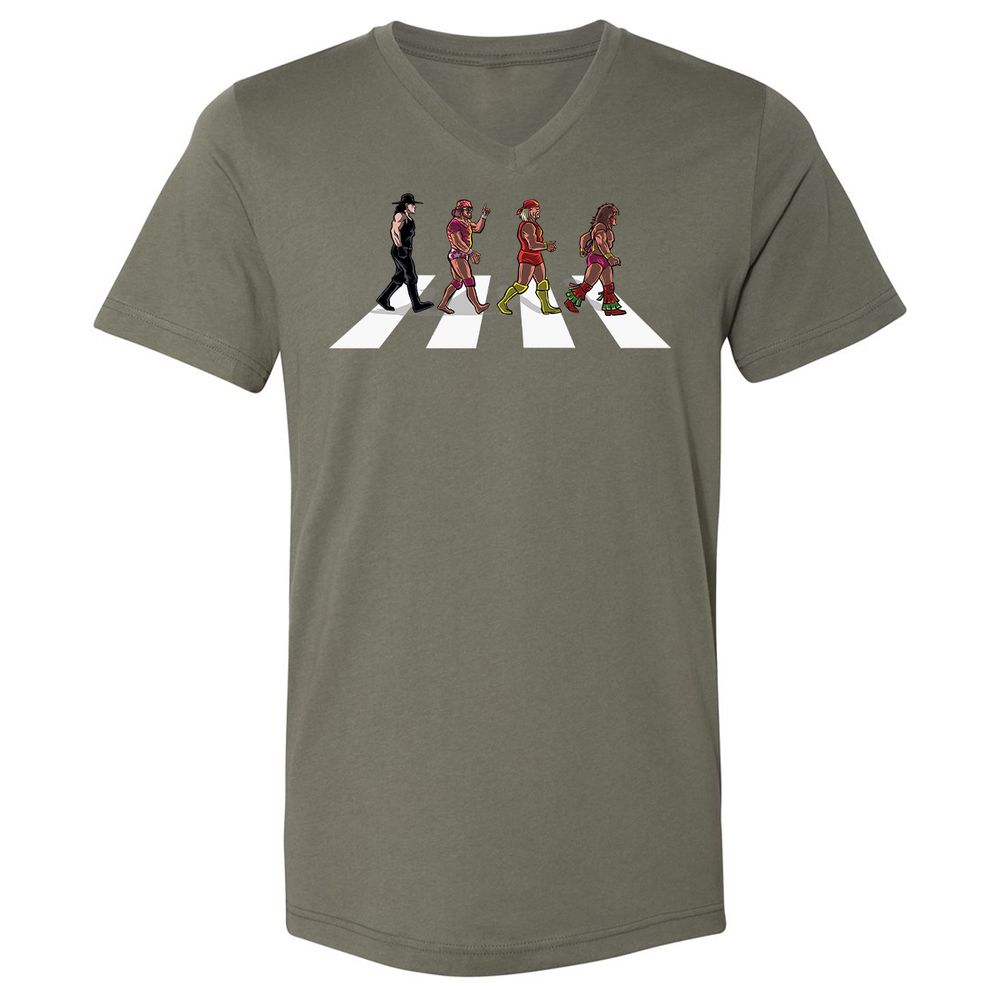 Unisex V-Neck T-Shirt - WER48311 - Military Green - 10