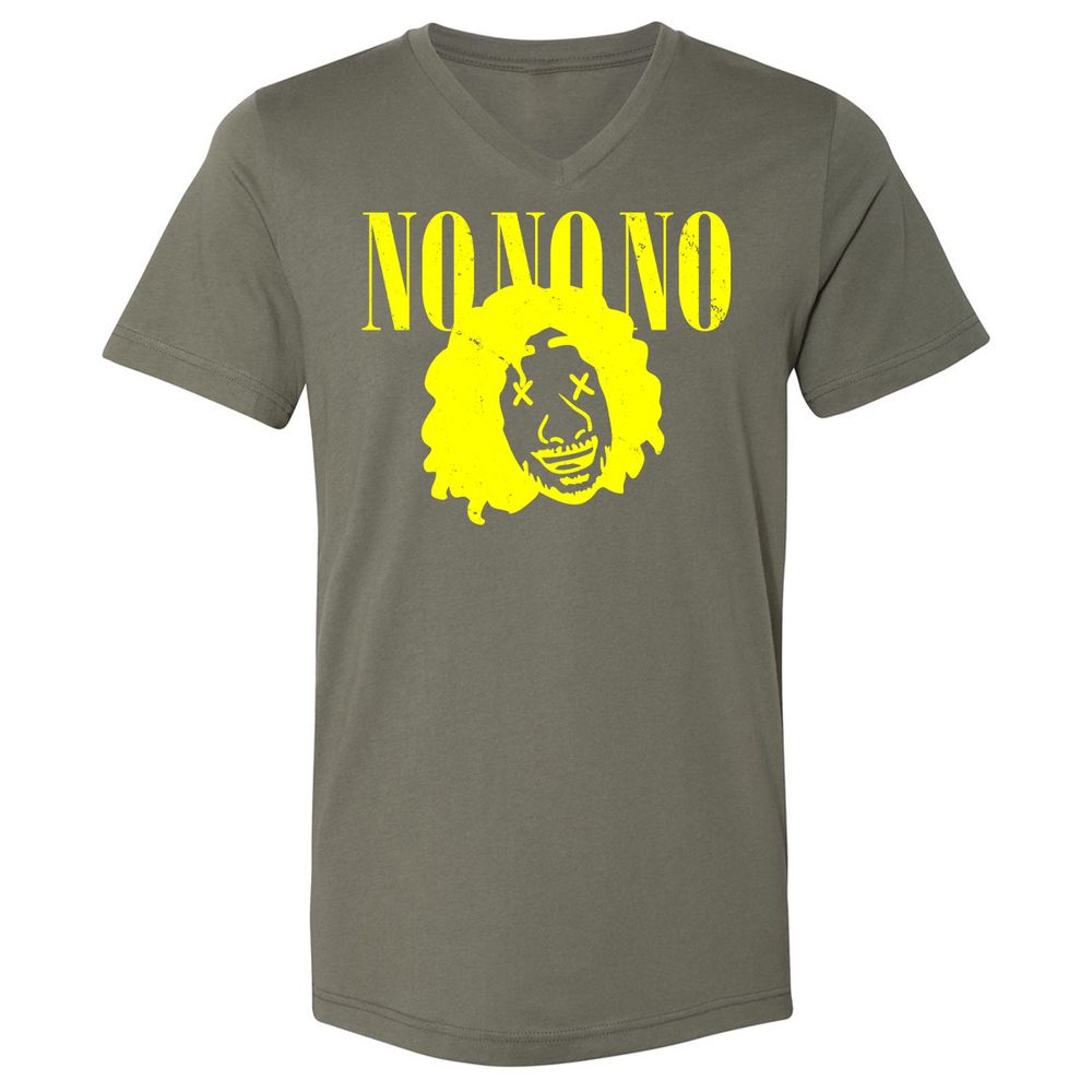 Unisex V-Neck T-Shirt - KUMC9B4Q - Military Green - 10