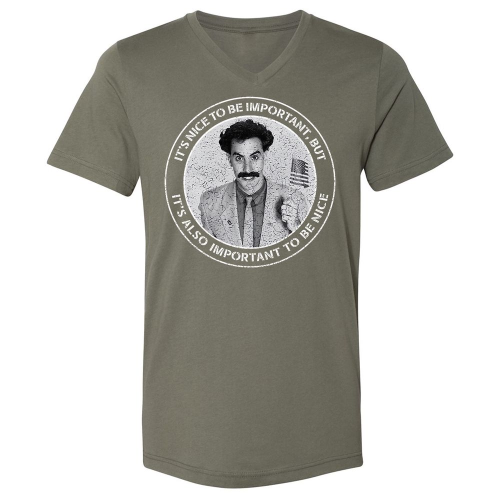 Unisex V-Neck T-Shirt - 8R6YN6KL - Military Green - 10