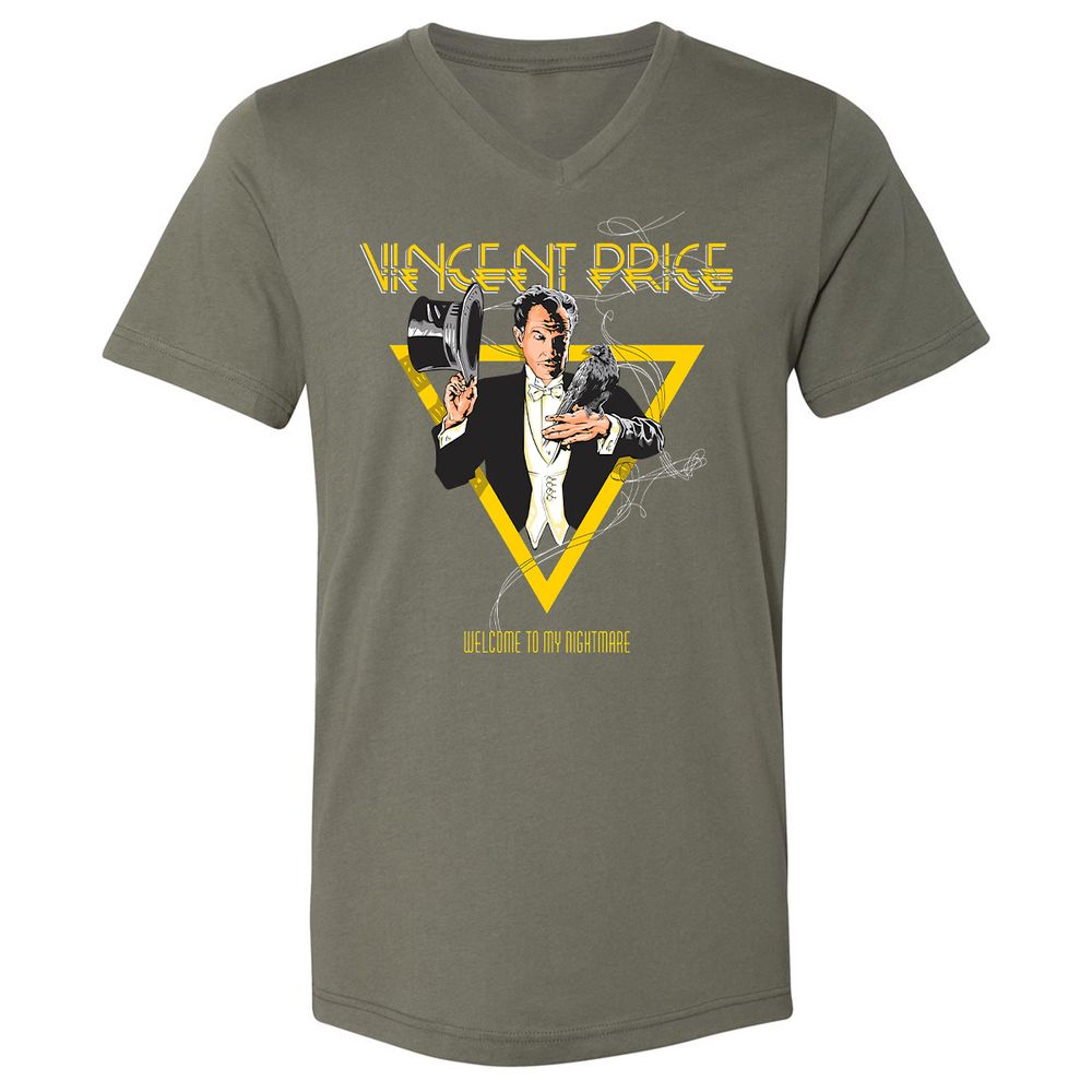 Unisex V-Neck T-Shirt - K8RSXQXG - Military Green - 10
