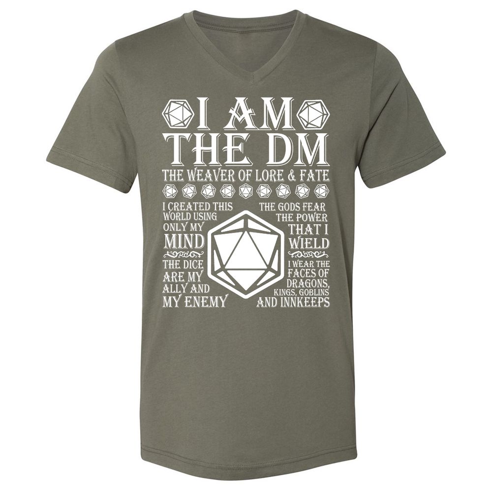 Unisex V-Neck T-Shirt - ED65QE7S - Military Green - 10