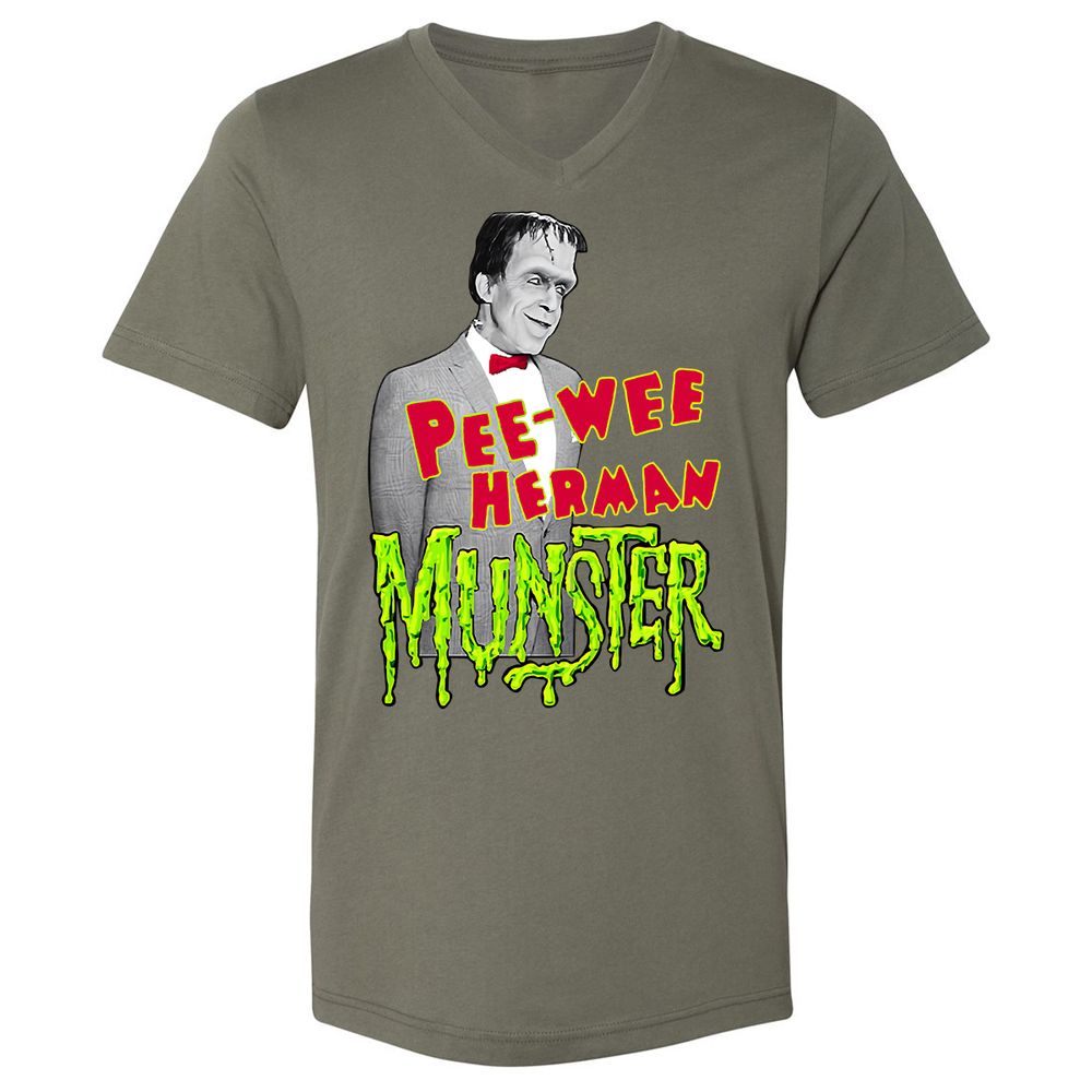 Unisex V-Neck T-Shirt - WEEKLD2D - Military Green - 10