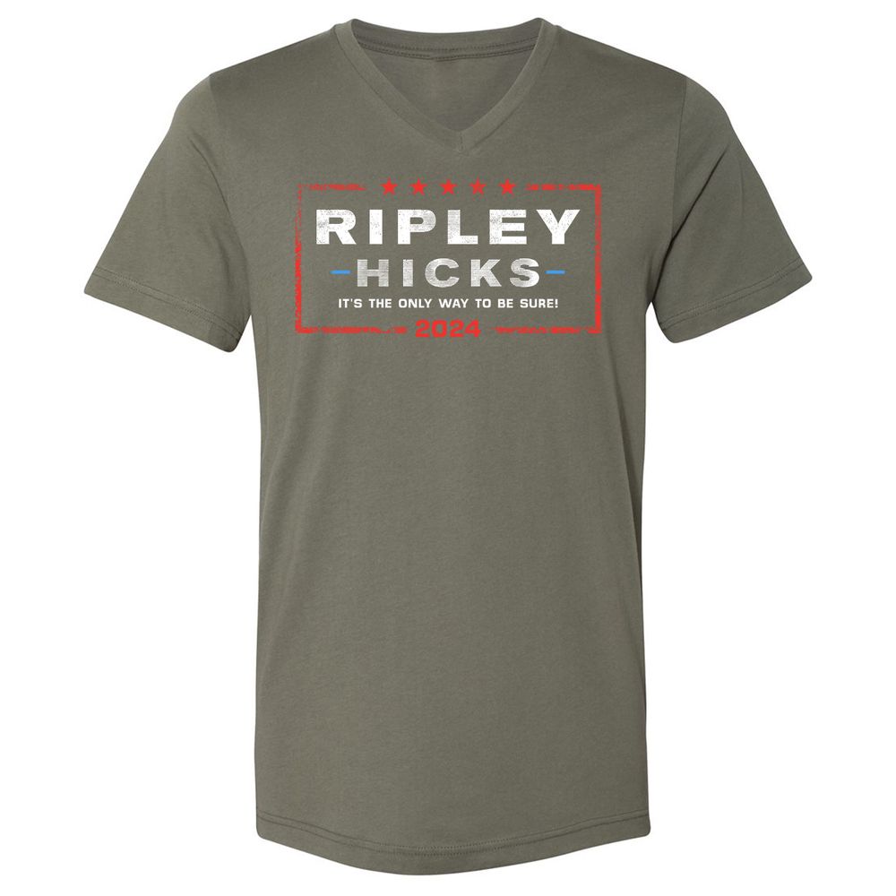 Unisex V-Neck T-Shirt - UP4Y1Q63 - Military Green - 10