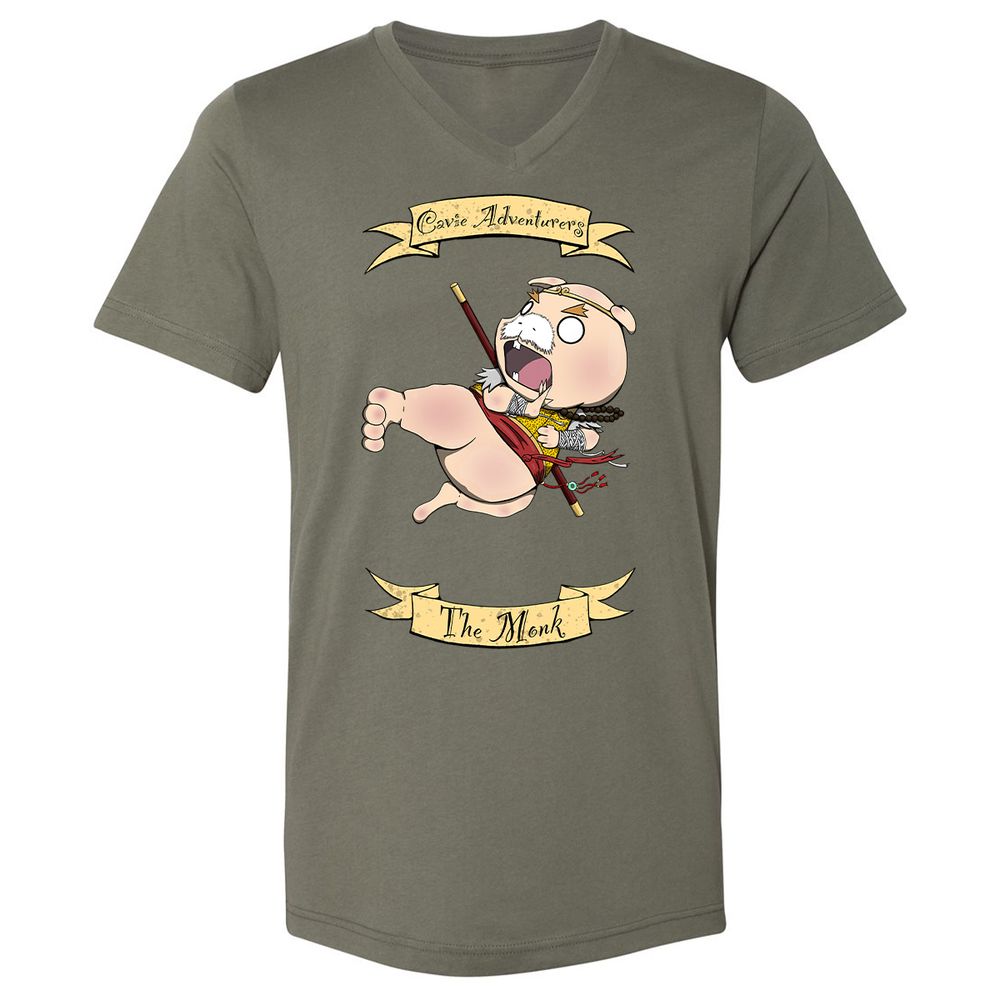 Unisex V-Neck T-Shirt - L23VUEUV - Military Green - 10