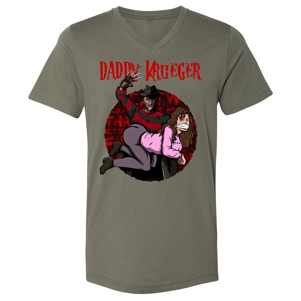 Unisex V-Neck T-Shirt - YPP7BFRF - Military Green - 10