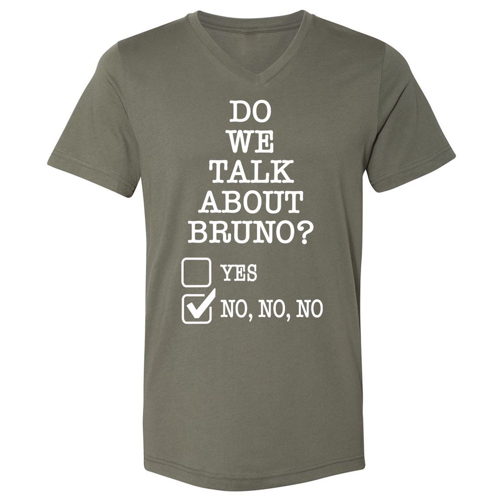 Unisex V-Neck T-Shirt - Black - Military Green - 10