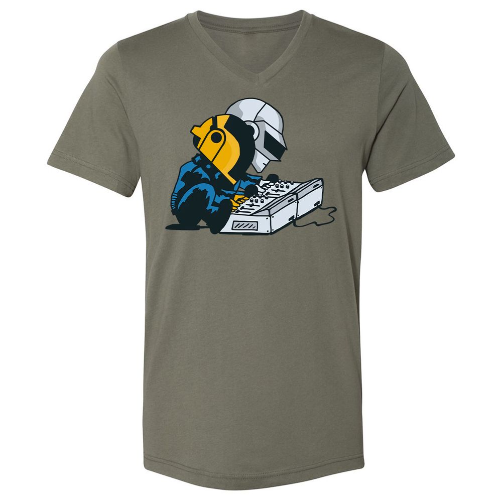 Unisex V-Neck T-Shirt - K37S9GT4 - Military Green - 10
