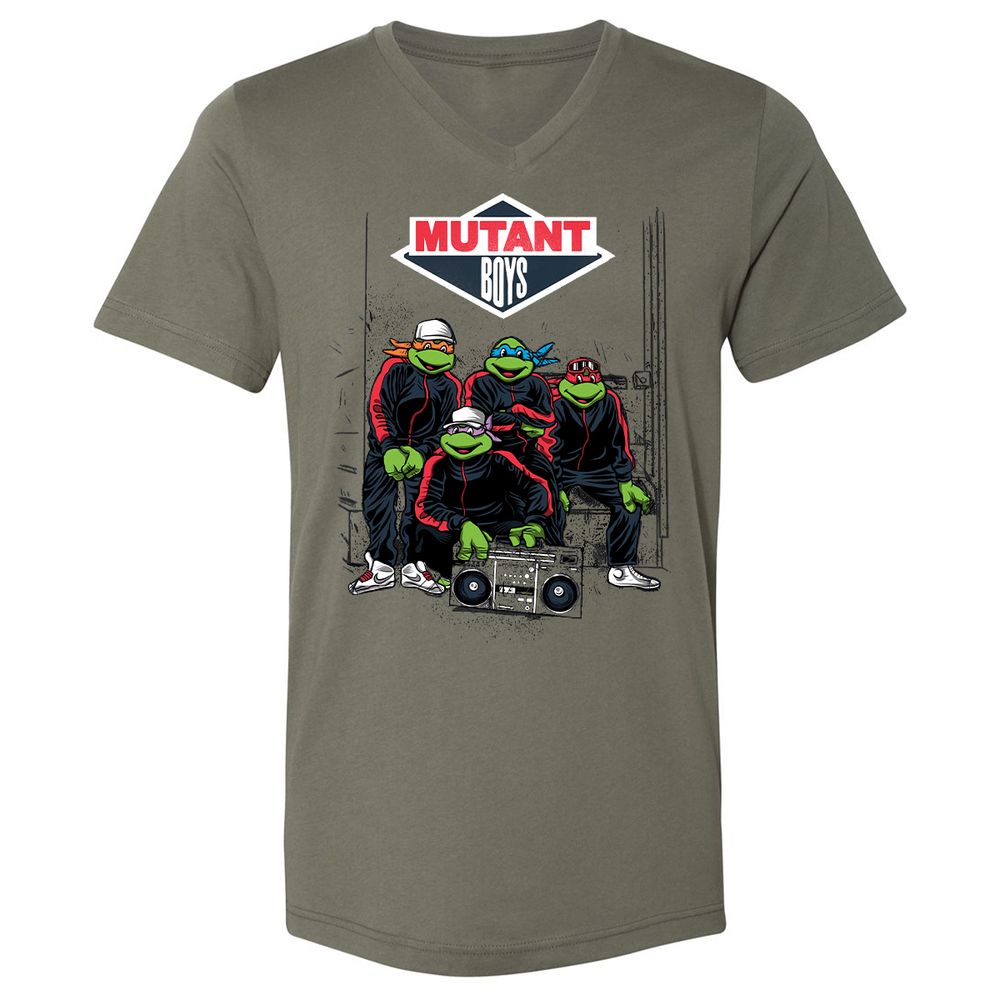 Unisex V-Neck T-Shirt - NEE1NPLV - Military Green - 10