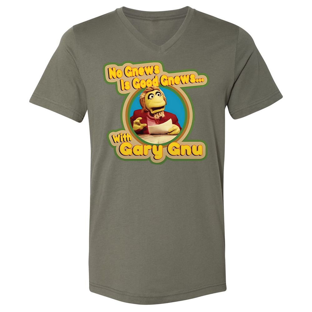 Unisex V-Neck T-Shirt - VKD1EPHQ - Military Green - 10