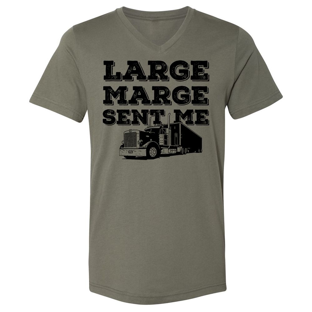 Unisex V-Neck T-Shirt - LQQ4X5Z6 - Military Green - 10