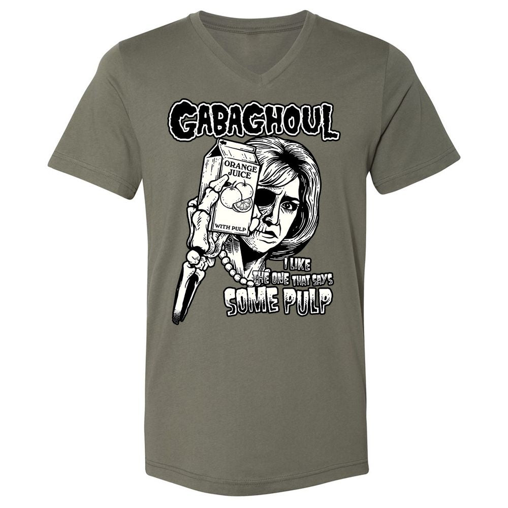 Unisex V-Neck T-Shirt - YJXC7BXC - Military Green - 10