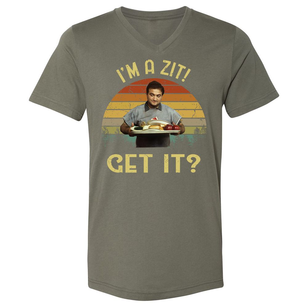 Unisex V-Neck T-Shirt - PFFD42LY - Military Green - 10