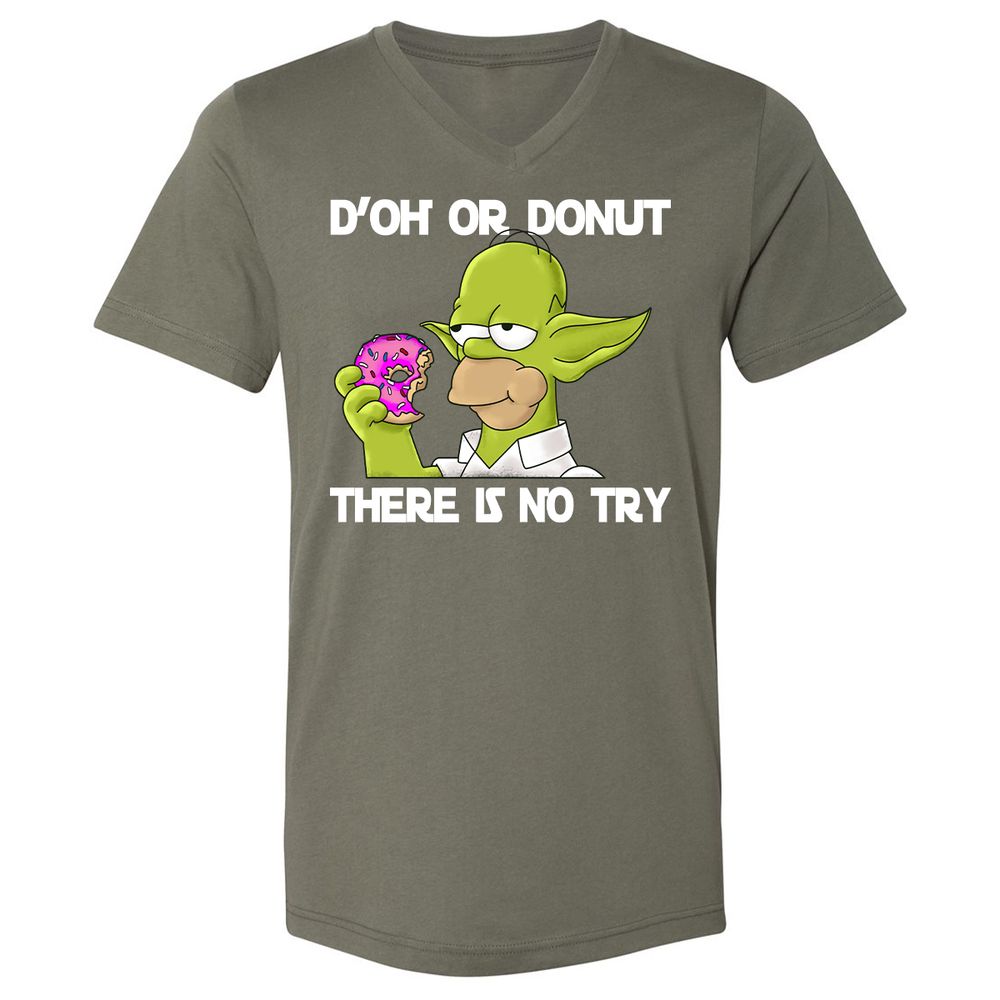 Unisex V-Neck T-Shirt - 2MYUGHFX - Military Green - 10