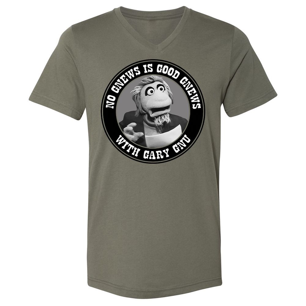 Unisex V-Neck T-Shirt - HRS8AT7S - Military Green - 10