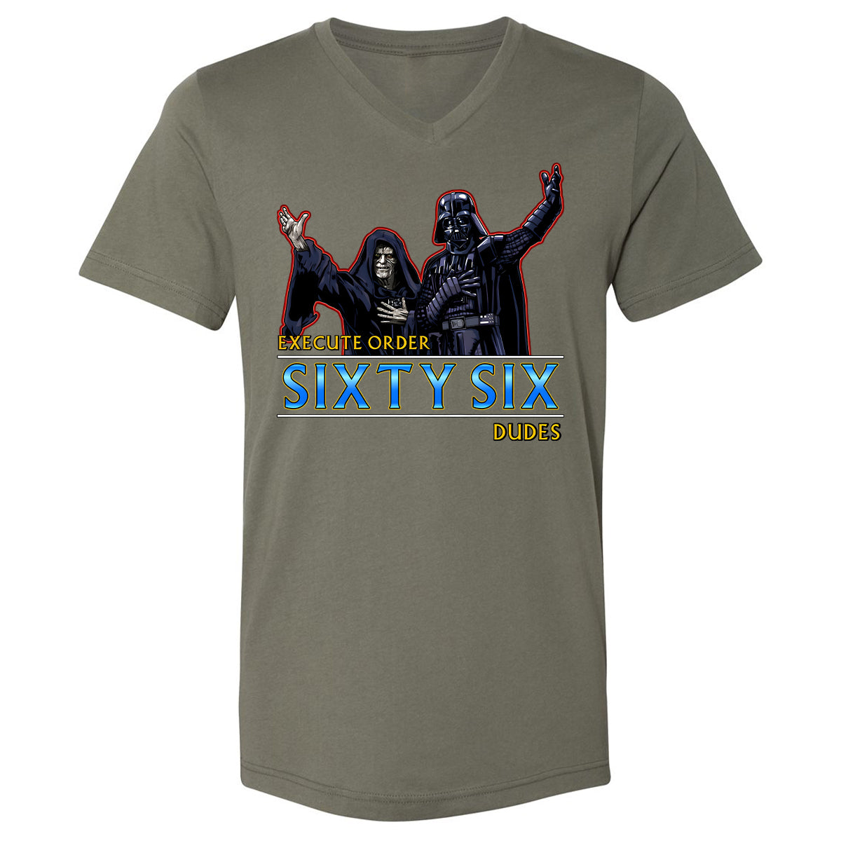 Unisex V-Neck T-Shirt - N87N28CY - Military Green - 10