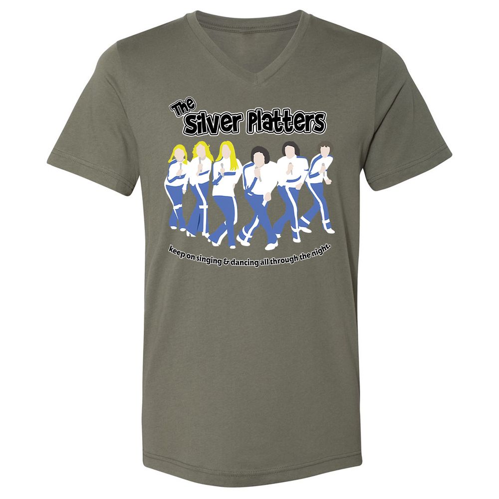 Unisex V-Neck T-Shirt - 7H1R996X - Military Green - 10