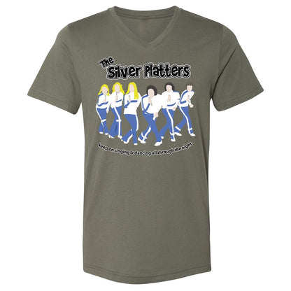 Unisex V-Neck T-Shirt - 7H1R996X - Military Green - 10