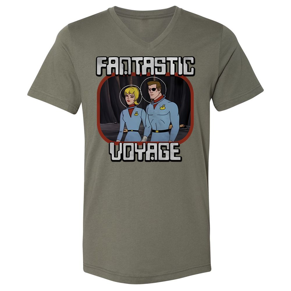 Unisex V-Neck T-Shirt - NTZK2V2J - Military Green - 10