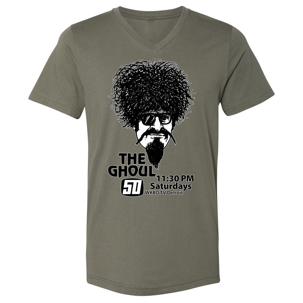 Unisex V-Neck T-Shirt - EFZGH8GP - Military Green - 10