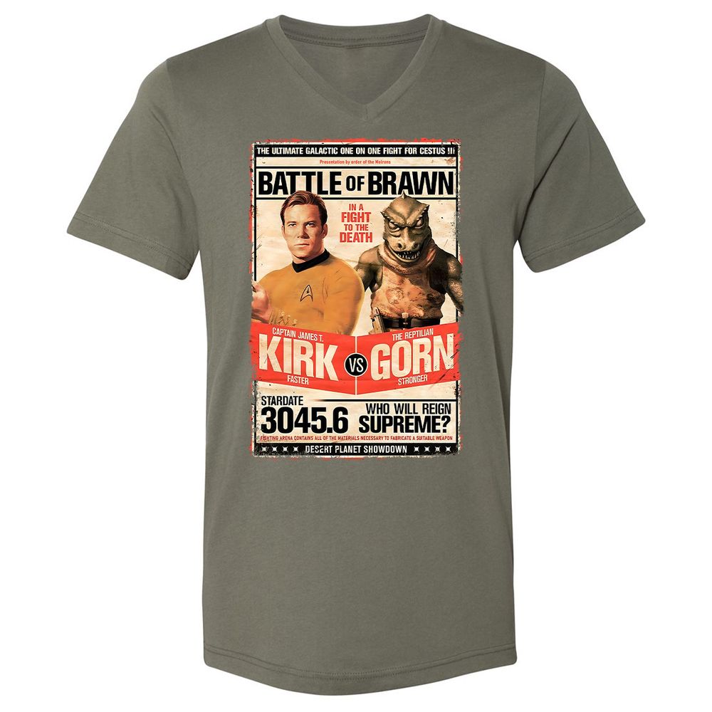 Unisex V-Neck T-Shirt - T79FDUXP - Military Green - 10