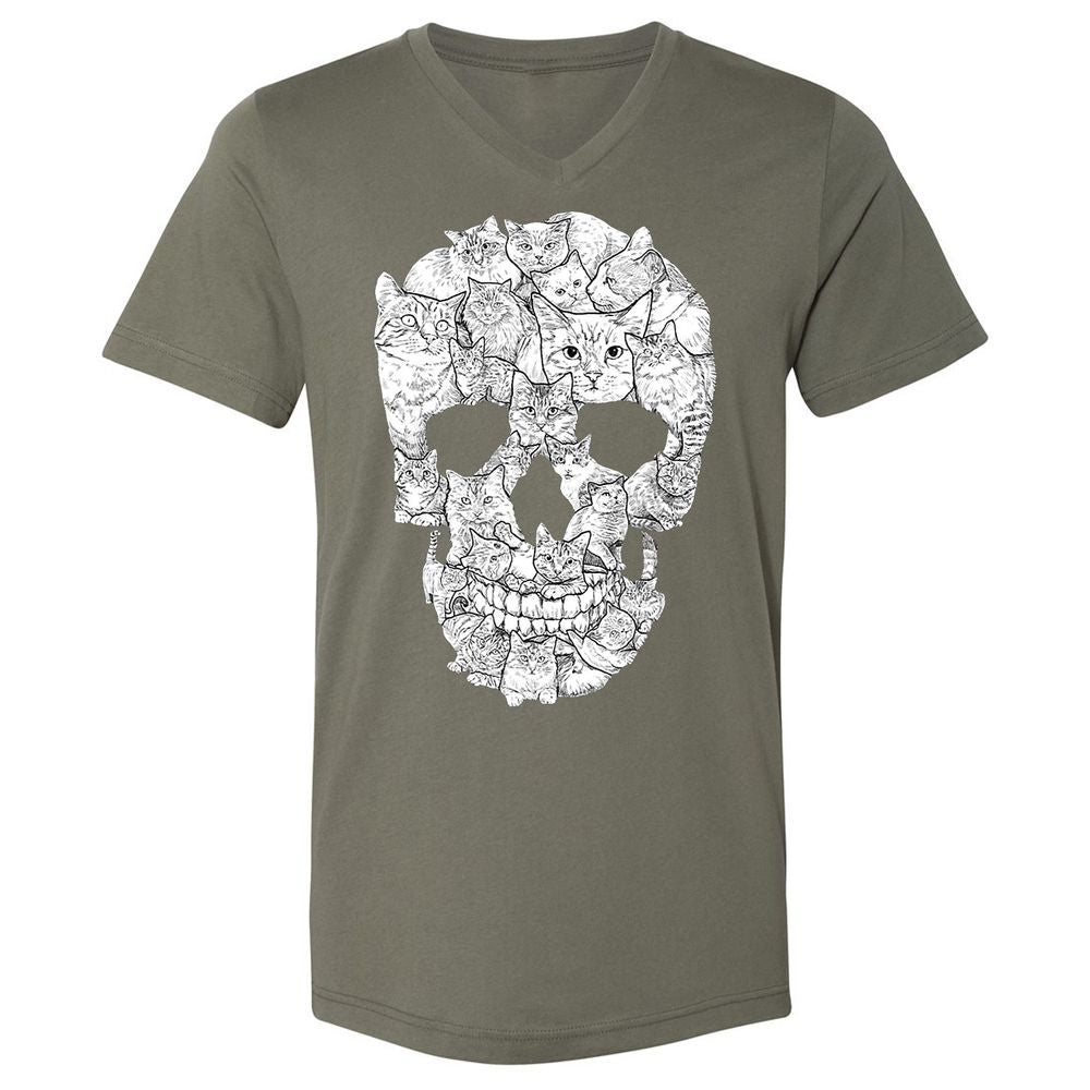 Unisex V-Neck T-Shirt - ZT3TLTST - Military Green - 10