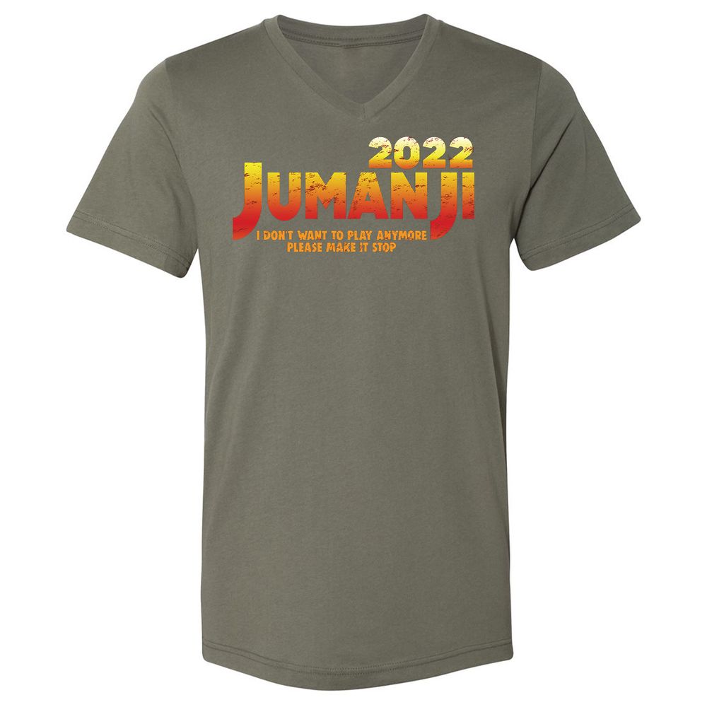 Unisex V-Neck T-Shirt - K5E58FZB - Military Green - 10
