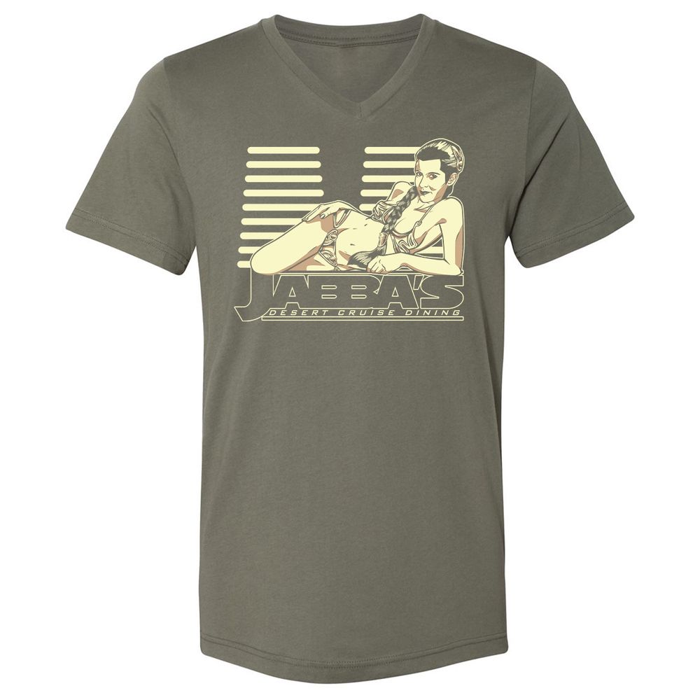 Unisex V-Neck T-Shirt - 9NFWGVYD - Military Green - 10