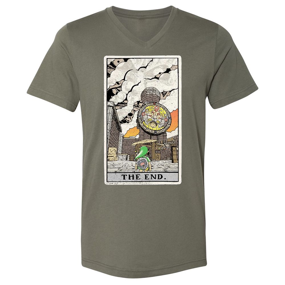 Unisex V-Neck T-Shirt - VERU62MJ - Military Green - 10