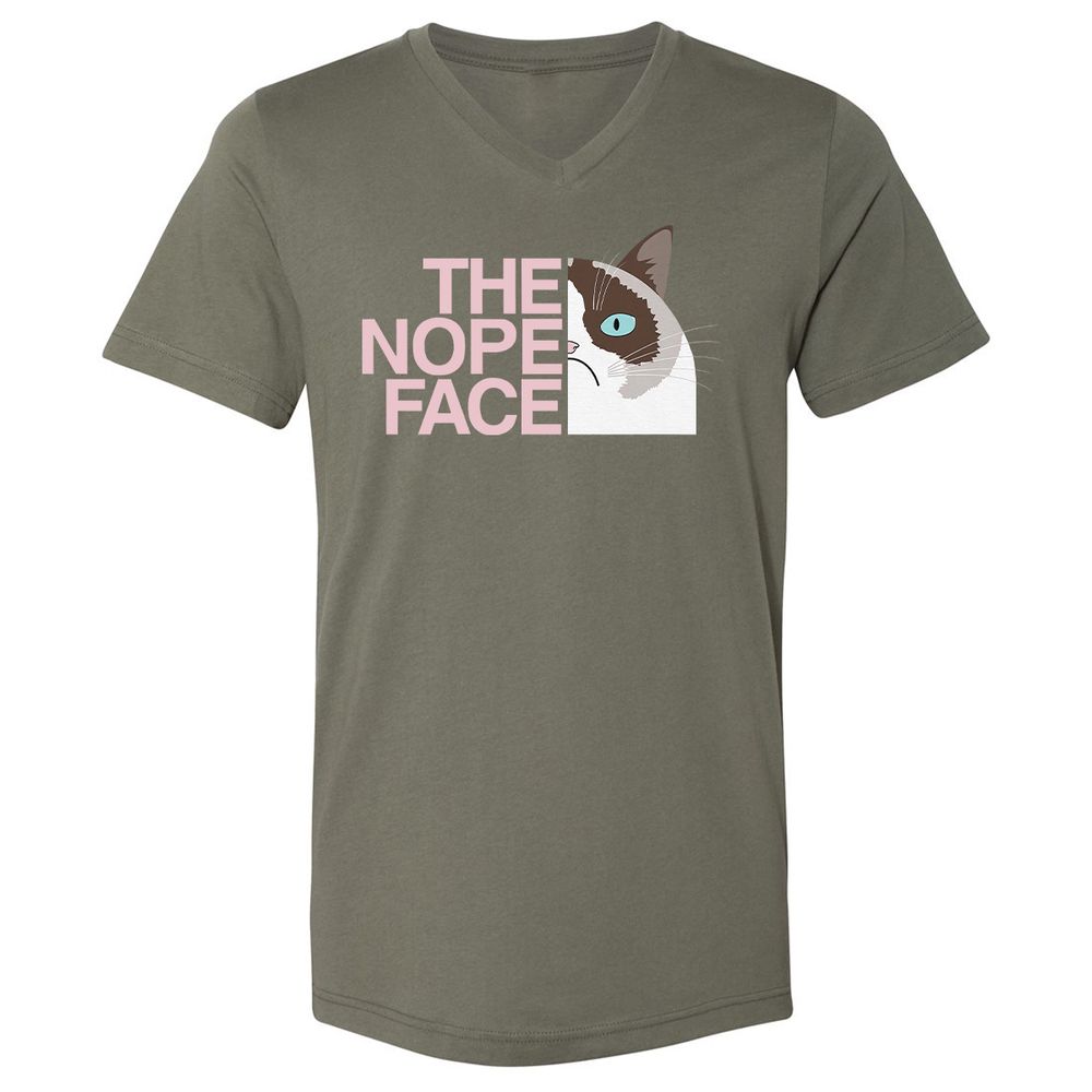 Unisex V-Neck T-Shirt - 6GLSHY9C - Military Green - 10