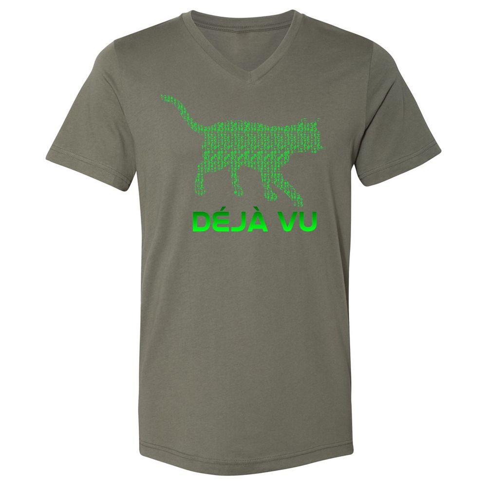 Unisex V-Neck T-Shirt - TF73KLPN - Military Green - 10