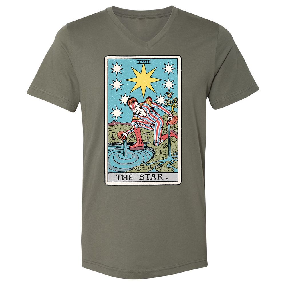 Unisex V-Neck T-Shirt - S8BLAS6E - Military Green - 10