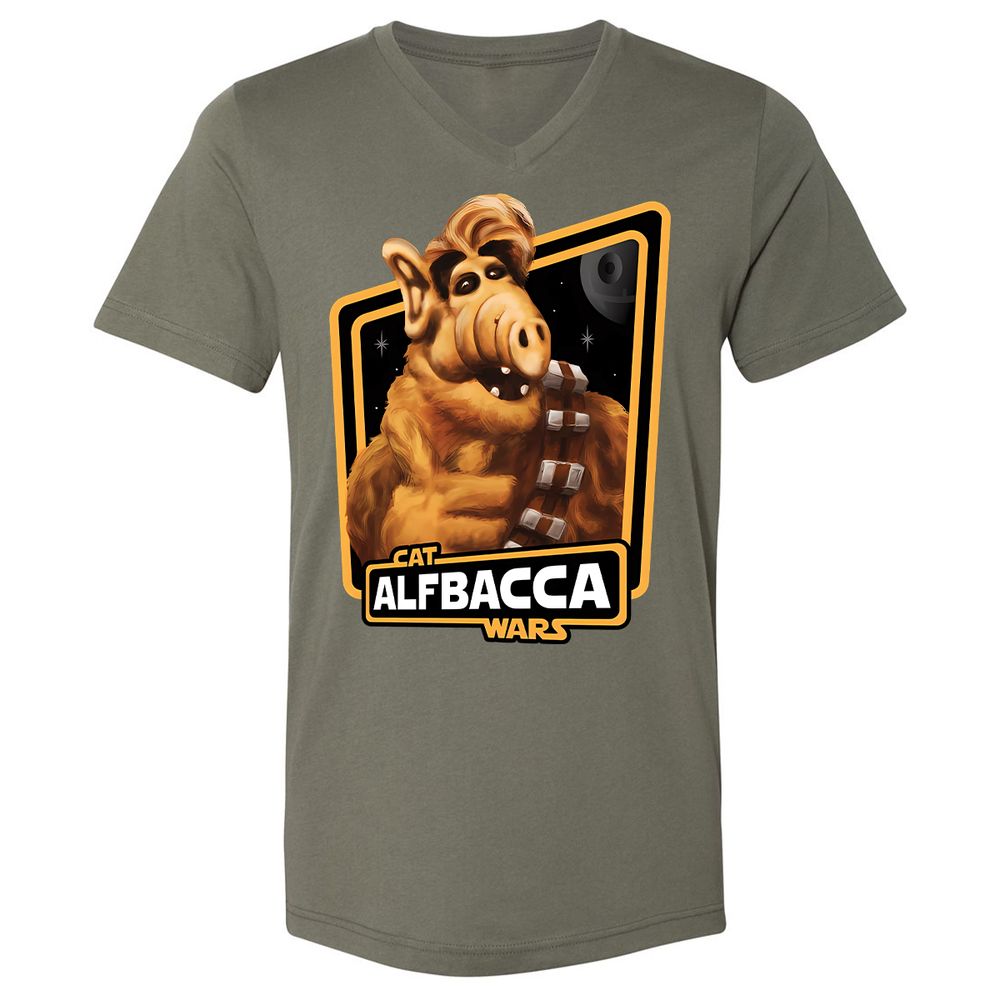 Unisex V-Neck T-Shirt - T81EWLAG - Military Green - 10