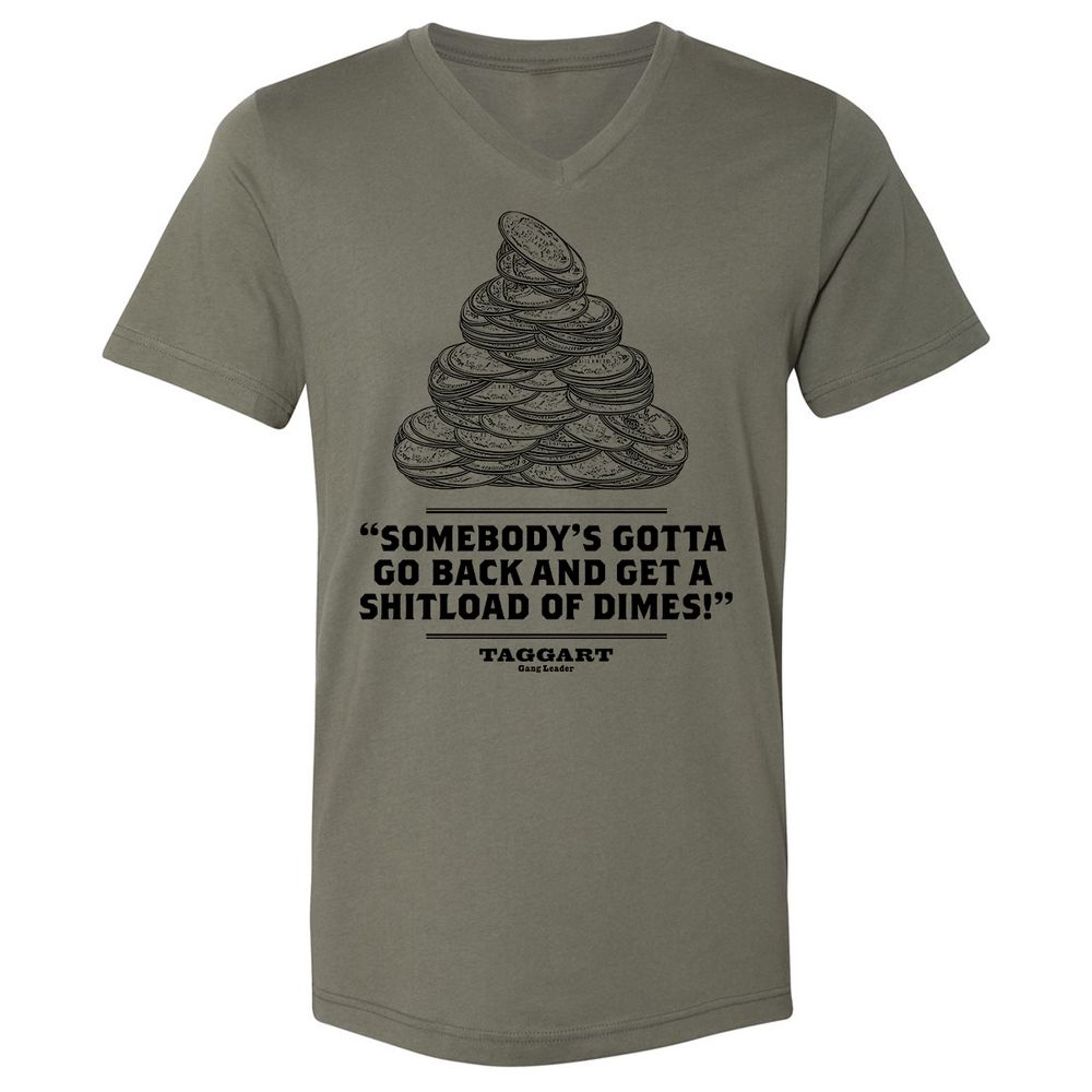 Unisex V-Neck T-Shirt - RCCSF3K4 - Military Green - 10