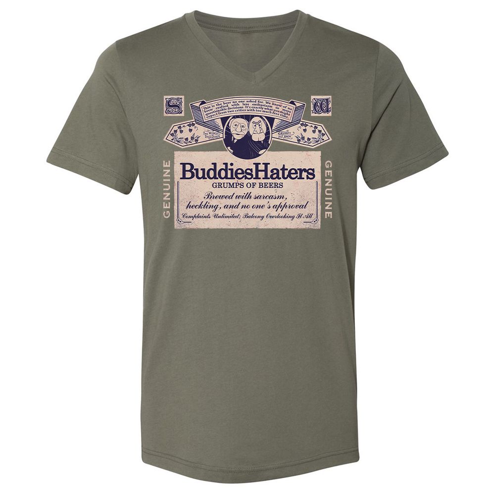 Unisex V-Neck T-Shirt - T6VUDP3H - Military Green - 10